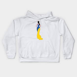 Ukraine Woman Kids Hoodie